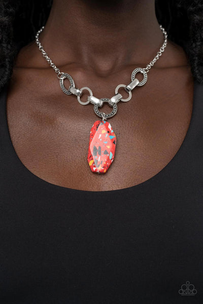 Paparazzi Mystical Mineral - Red Necklace