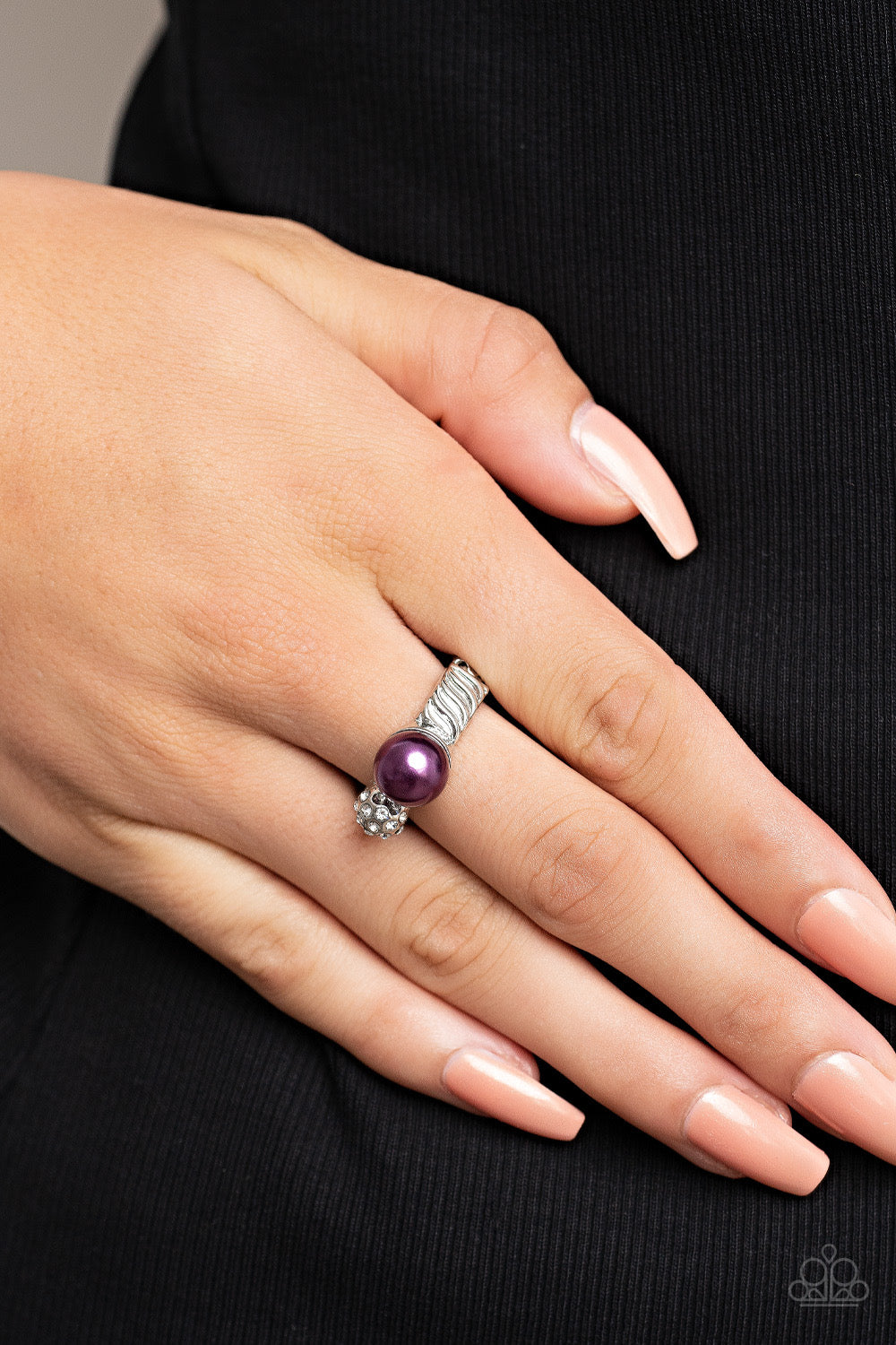 Paparazzi A-List Applique - Purple Ring