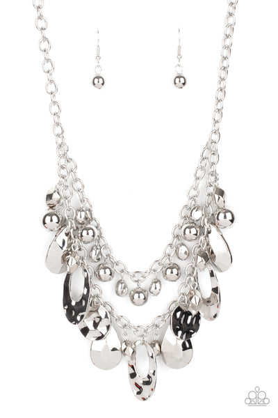 Paparazzi Extra Exhilarating - Silver Necklace