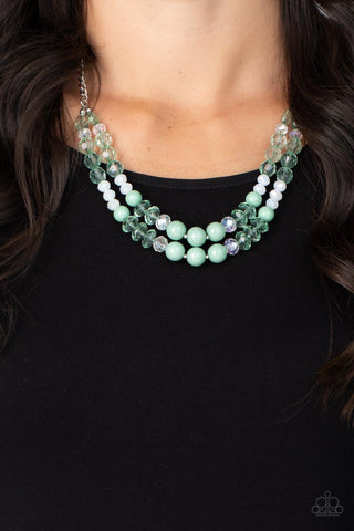 Paparazzi Vera-CRUZIN - Green Necklace