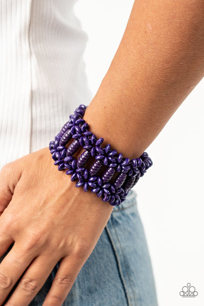 Paparazzi Fiji Flavor - Purple Bracelet