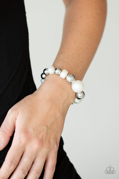 Paparazzi Starstruck Shimmer - White Bracelet