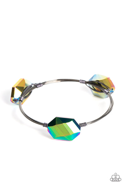 Paparazzi Galactic Getaway - Multi Oil Spill Bangle Bracelet