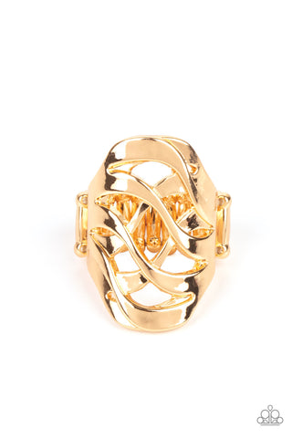 Paparazzi Open Fire - Gold Ring