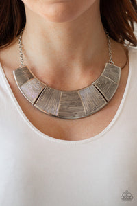 Paparazzi More Roar - Silver Necklace