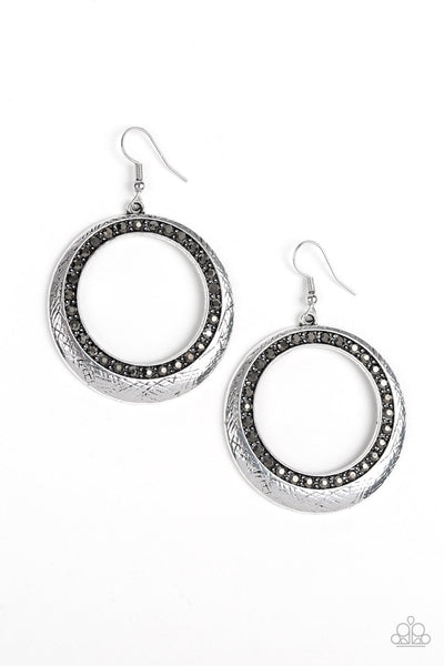 Paparazzi Go Go Glow Silver Earrings