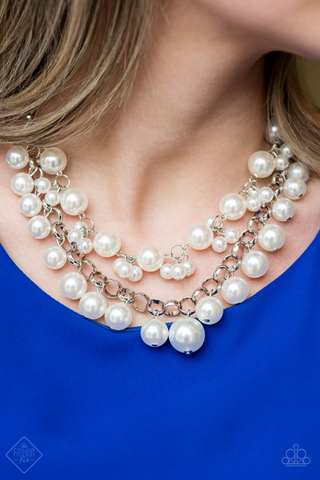 Paparazzi BALLROOM Service White Pearl Necklace