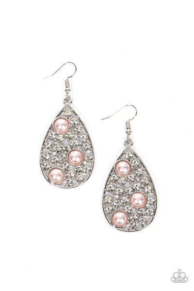 Paparazzi Bauble Burst - Pink Earrings