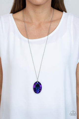 Paparazzi Celestial Essence - Blue Iridescent Necklace