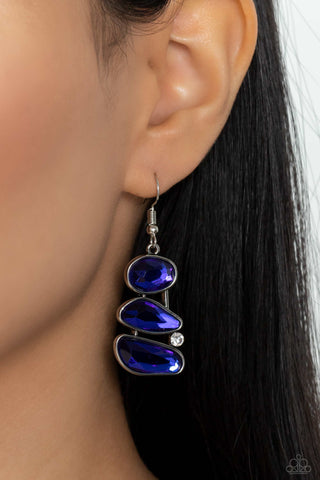 Paparazzi Gem Galaxy - Blue Earrings