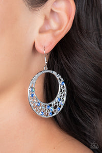 Paparazzi Enchanted Effervescence - Blue Iridescent Earrings