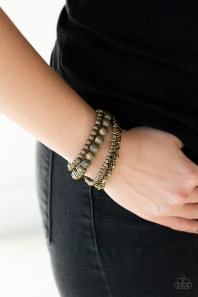 Paparazzi Rose Garden Gala - Brass Bracelet