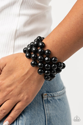 Paparazzi Tiki Tropicana - Black Bracelet