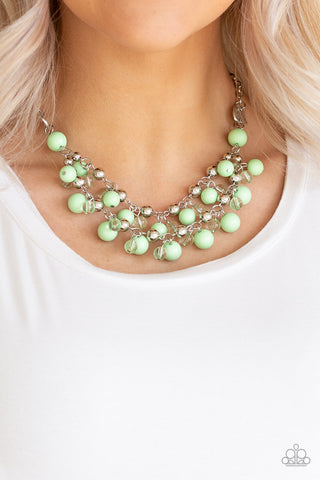 Paparazzi Seaside Soiree - Green Necklace