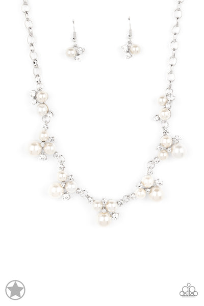 Paparazzi Toast To Perfection - White Blockbuster Pearl White Necklace