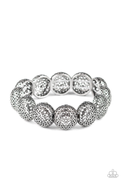 Paparazzi Obviously Ornate - Silver Bracelet