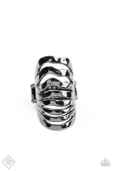 Paparazzi Sound Waves Ring Black