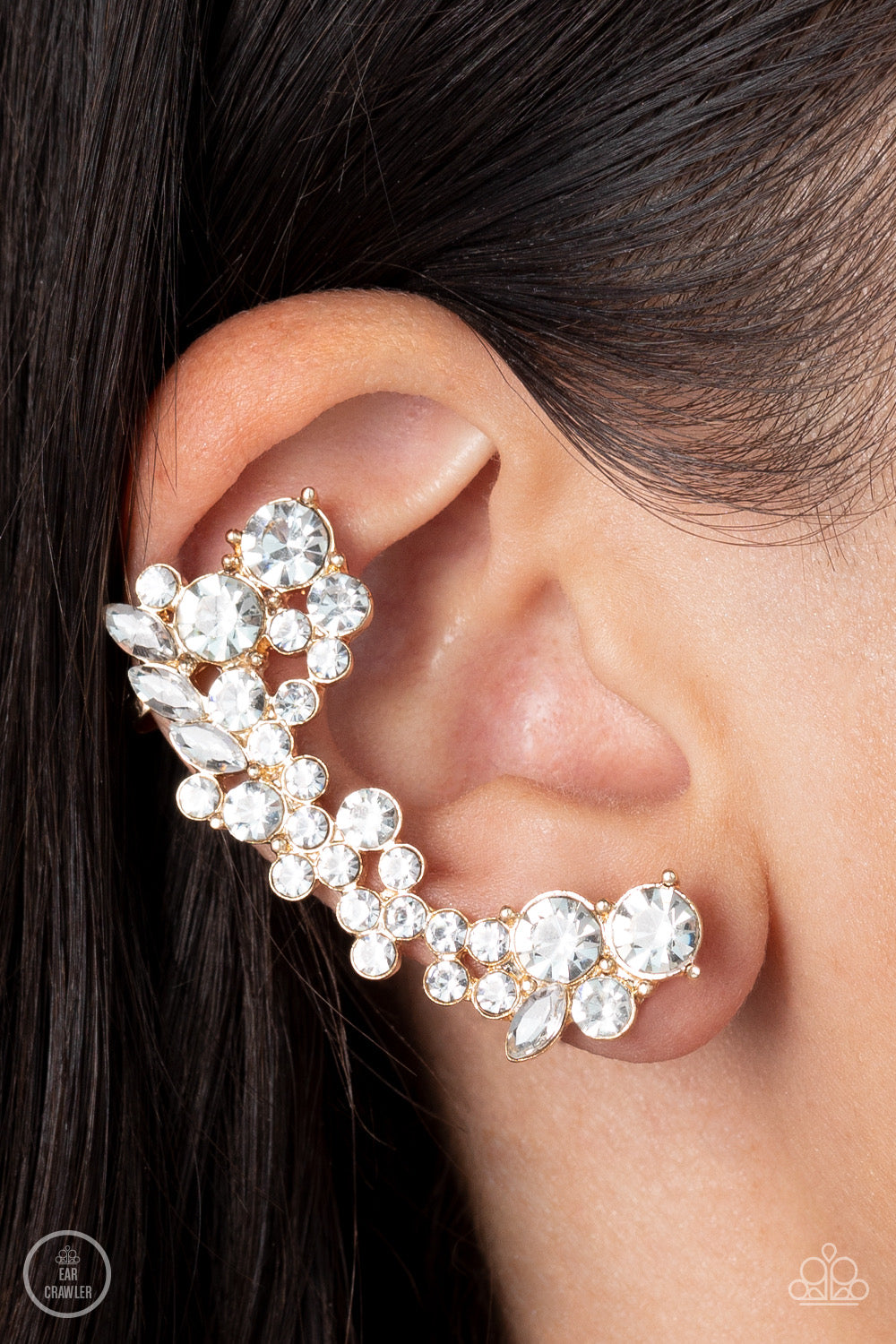 Paparazzi Astronomical Allure - Gold Ear Crawlers