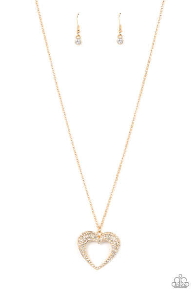 Paparazzi Cupid Charisma - Gold Necklace