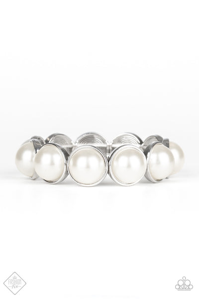 Paparazzi Society Socialite White Pearl Bracelet