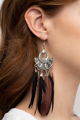 Paparazzi Plume Paradise - Multi Earrings