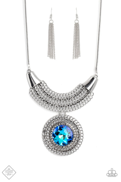 PAPARAZZI Excalibur Extravagance - Blue Necklace