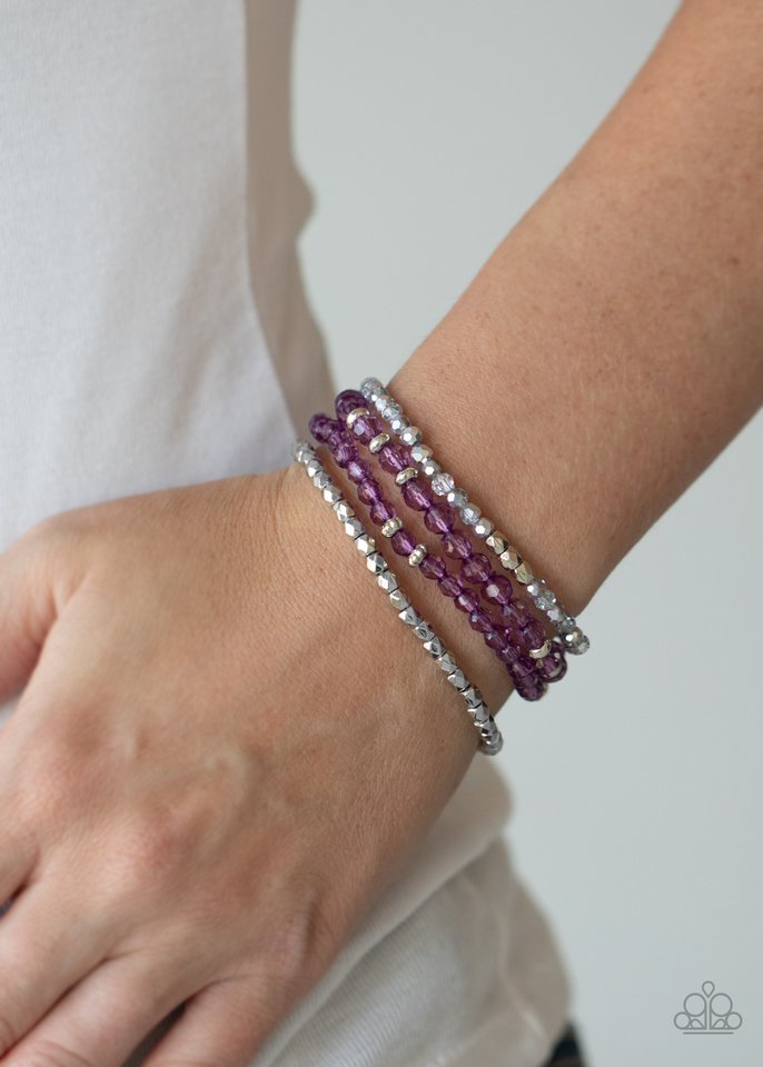 Paparazzi Crystal Crush Purple Bracelet