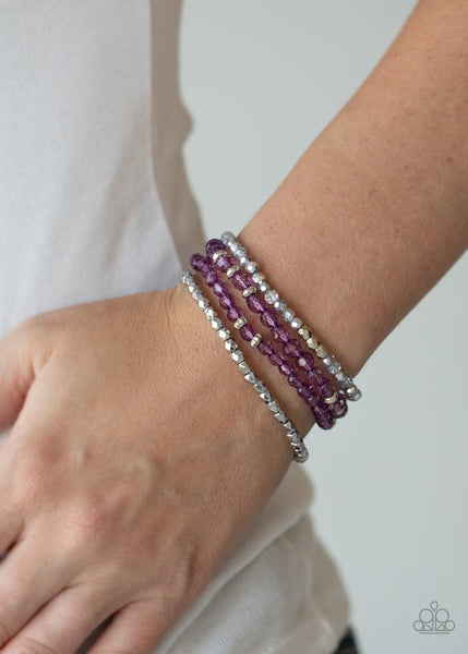 Paparazzi Crystal Crush Purple Bracelet