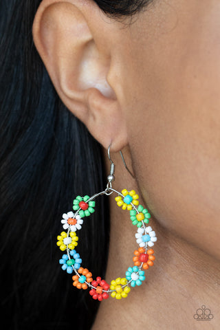 Paparazzi Festively Flower Child Multi Earrings