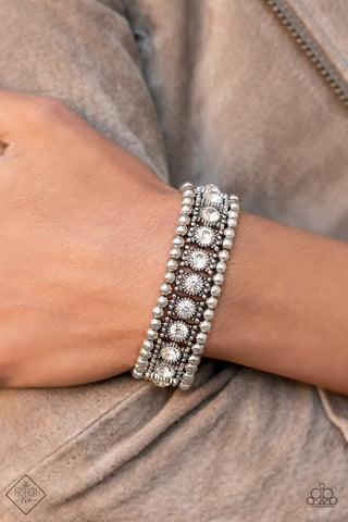 Paparazzi Ritzy Reboot - December 2021 FashionFix White Bracelet