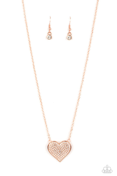 Paparazzi Spellbinding Sweetheart - Copper Necklace
