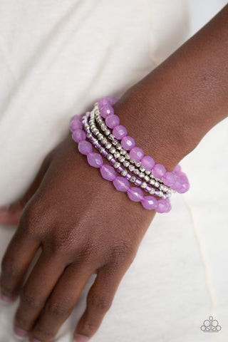 Paparazzi Sugary Sweet - Purple Bracelet