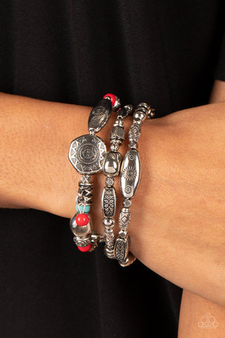 Paparazzi Western Quest Red Bracelet