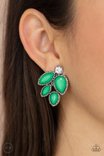 Paparazzi Fancy Foliage Green Clip on Earrings