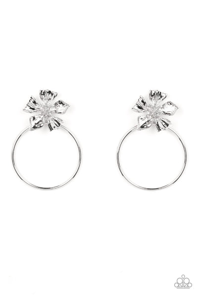 Paparazzi Buttercup Bliss Silver Earrings