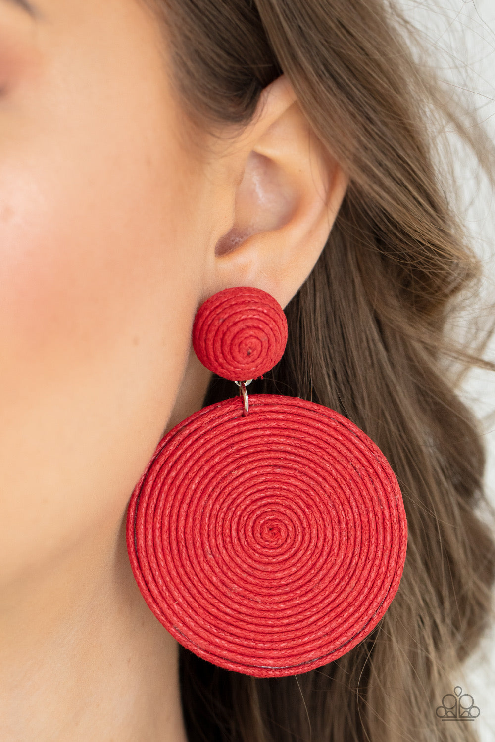 Paparazzi Circulate The Room Red Earrings