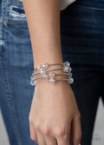 Paparazzi Dreamy Demure White Bracelet