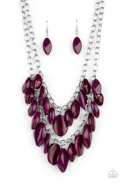 Paparazzi Palm Beach Beauty - Purple Necklace