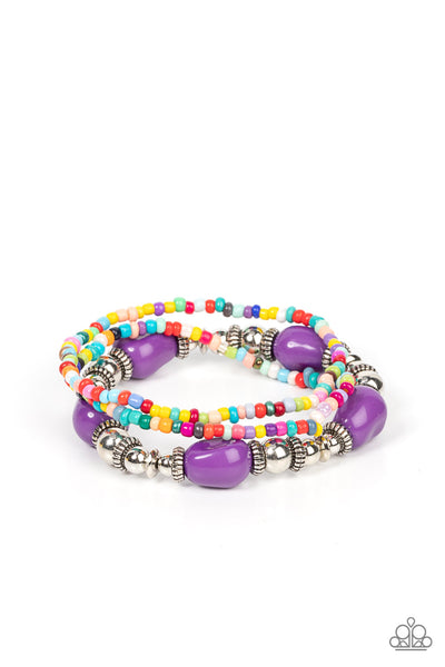 Paparazzi Confidently Crafty - Purple Bracelets