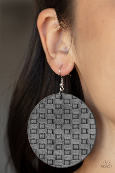 Paparazzi WEAVE Me Out Of It - Silver Earrings