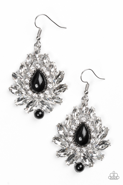 Paparazzi Trophy Trove - Black Earrings