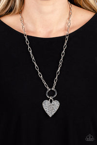 Paparazzi Brotherly Love - Silver Inspirational Necklace