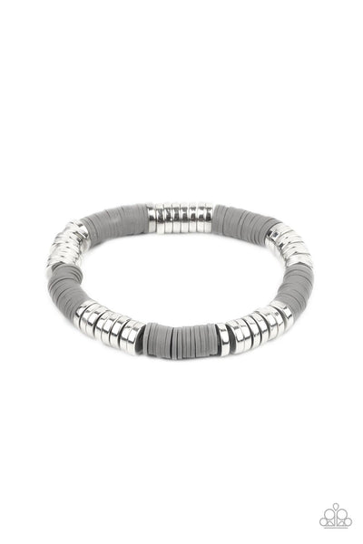 Paparazzi Stacked In Your Favor - Silver Bracelet