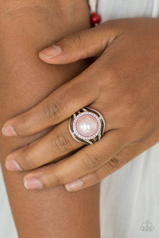 Paparazzi Pampered In Pearls - Pink ring