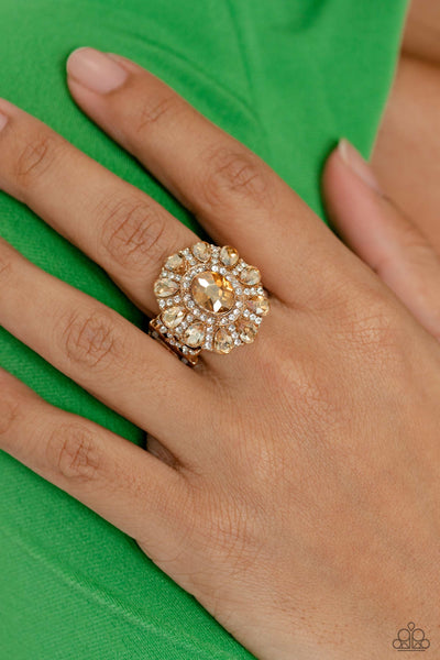 Paparazzi GLIMMER and Spice - Gold LOP Ring