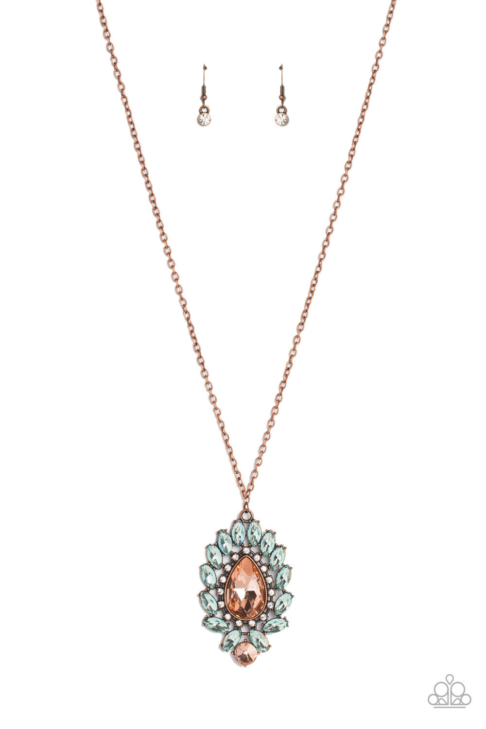 Paparazzi Over the TEARDROP - Copper Necklace