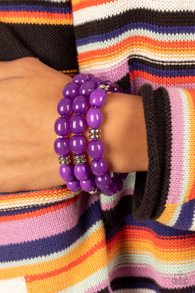 Paparazzi Coastal Coastin - Purple Bracelets