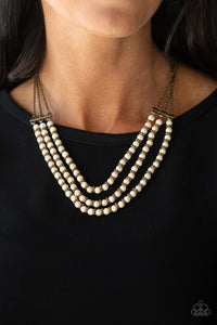 Paparazzi Terra Trails - White Necklace