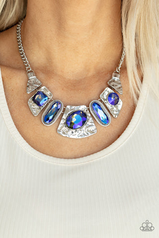 Paparazzi Futuristic Fashionista - Blue Necklace