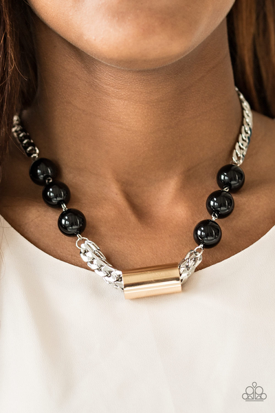 Paparazzi All About Attitude - Multi Black Necklace